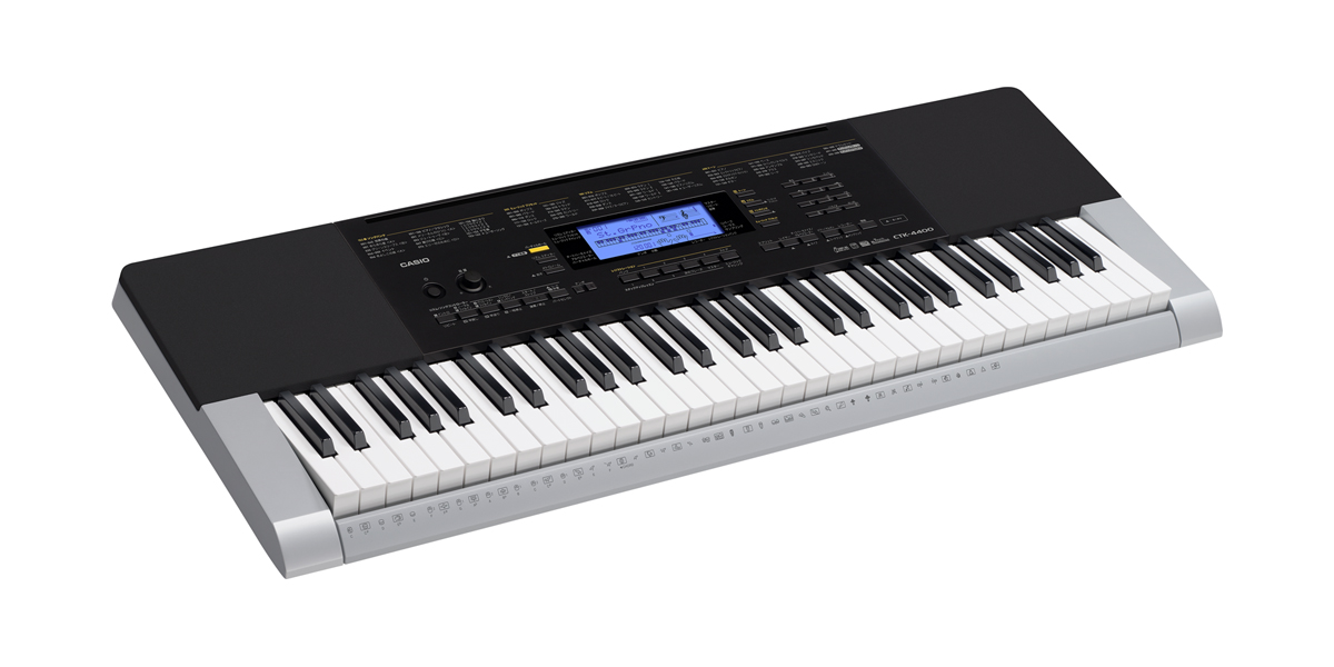 販売業者[極美品] CASIO CTK-4000 高音質で多彩な機能を持つ電子キーボード/練習に便利！/純正スタンド付き [XH217] カシオ